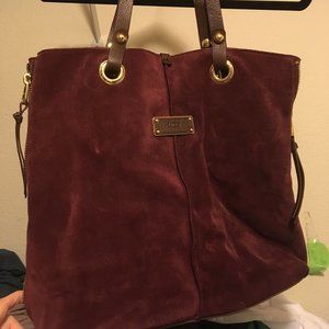 UGG Purple Suede Tote Bag